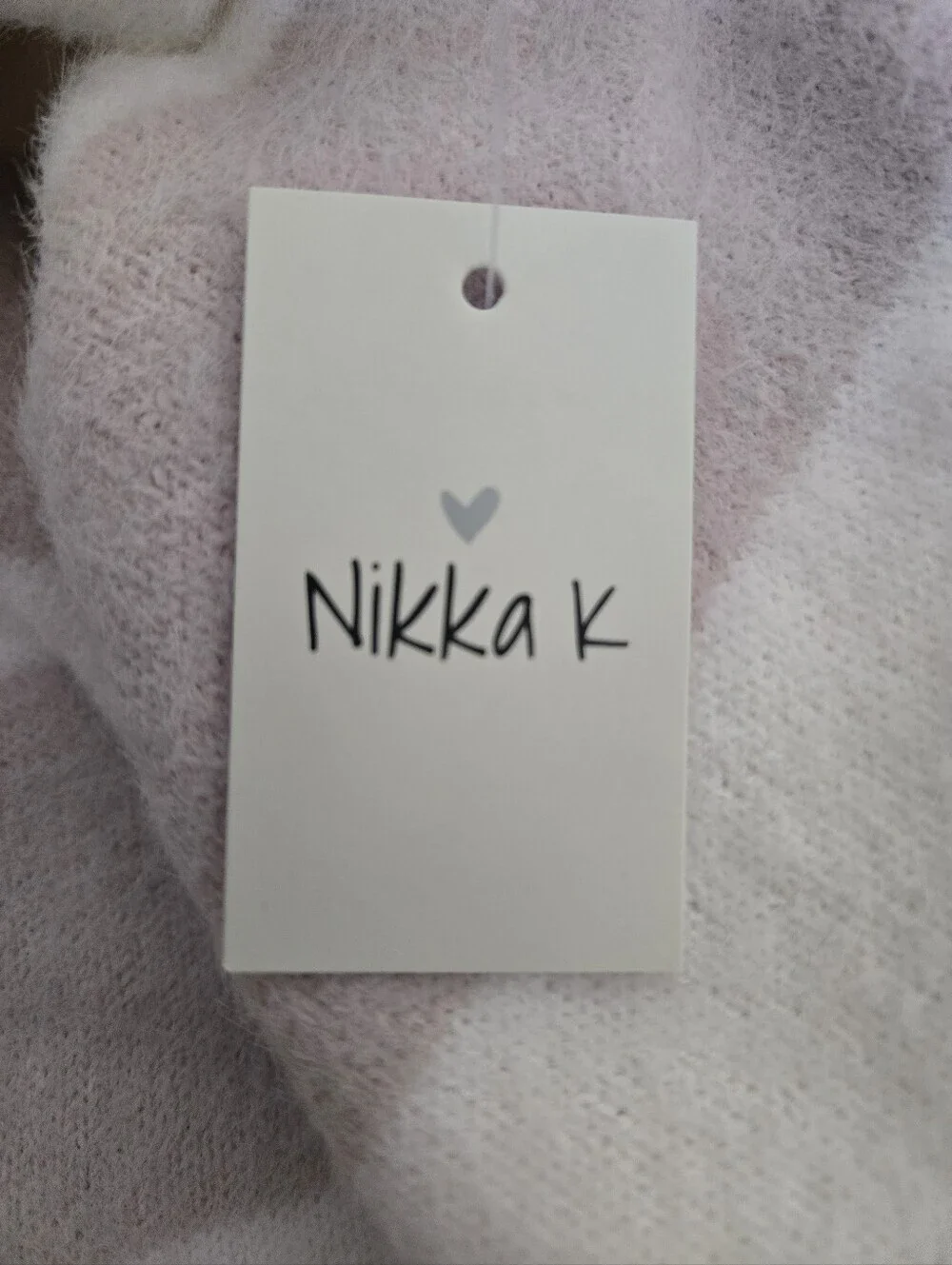NWT Nikka, Cozy Striped Knit Sweater - Cream & Light Taupe.Size XL